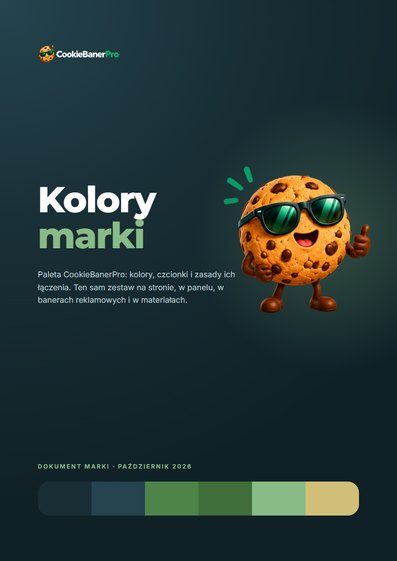 Okładka dokumentu Kolory marki CookieBanerPro