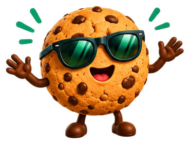 Maskotka CookieBanerPro macha na powitanie