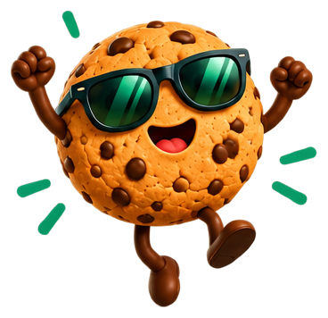 Maskotka CookieBanerPro - radość
