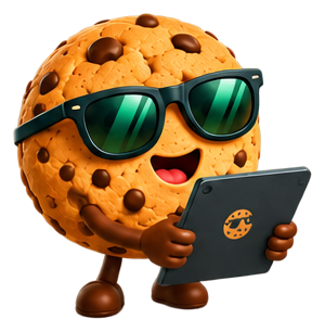 Maskotka CookieBanerPro - z tabletem