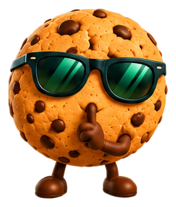 Maskotka CookieBanerPro - zamyślony